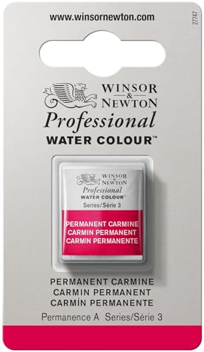 Winsor & Newton Professional Watercolor Half Pan - Permanent Carmine