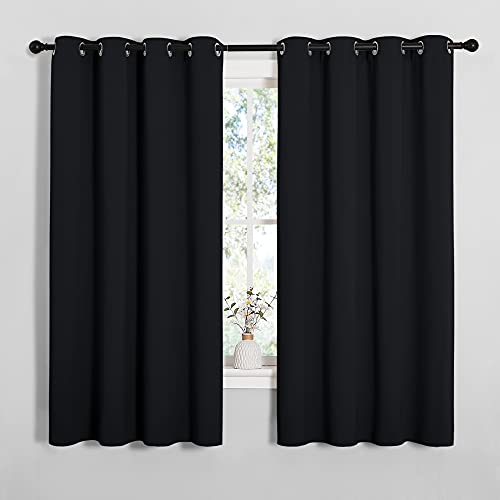 NICETOWN Blackout Curtain Panels - 52" x 60" - Thermal Insulated Grommet Drapes (2 Panels)