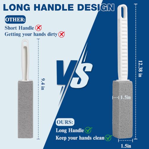 2 Pack Pumice Stone Toilet Bowl Cleaner with Long Handle