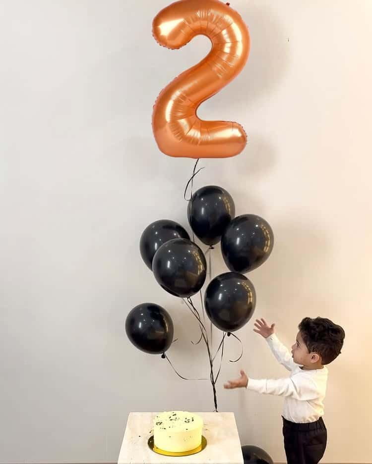Orange Number 6 Balloon - 40 Inch Giant Foil Balloon for 6th Birthday Party Decorations