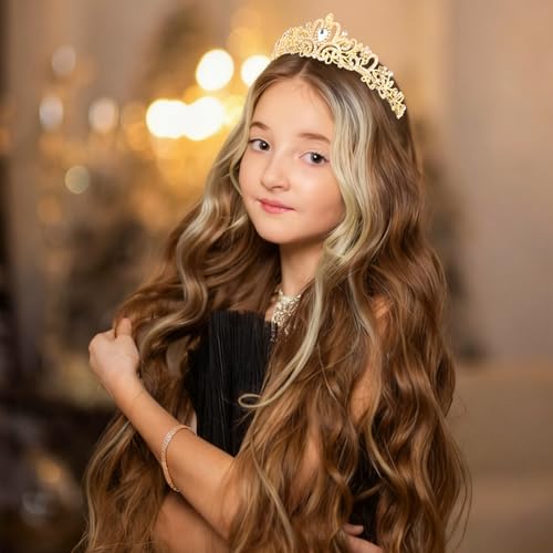 Gold Birthday Party Decorations - Crown & Sash Set for Women