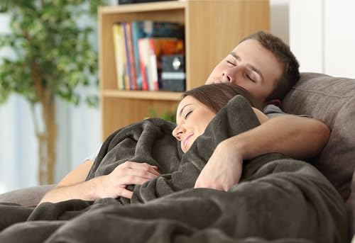Utopia Bedding Queen Size Fleece Blanket - Plush & Cozy Brown