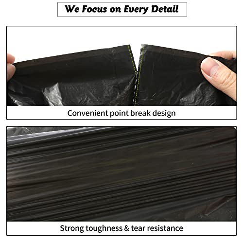 200 Pack Mini Trash Bags for Small Bins - Leak-Proof 0.5 Gallon/2L, 10 Rolls of 20, Car & Office Use