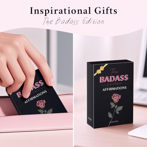 Badass Edition Black Affirmation Cards - Empowering Gifts for Women