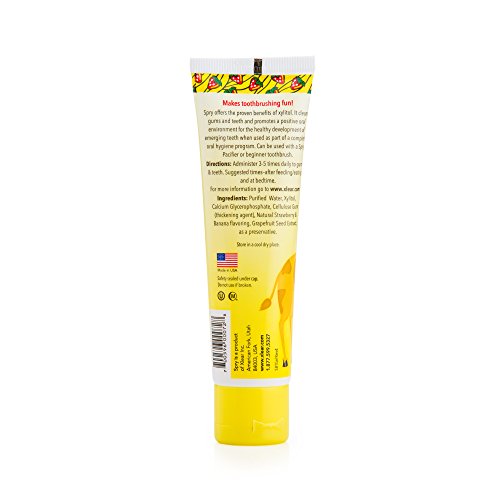 Spry Natural Kids Xylitol Tooth Gel Variety Flavor, 2 Fl Oz (Pack of 3)