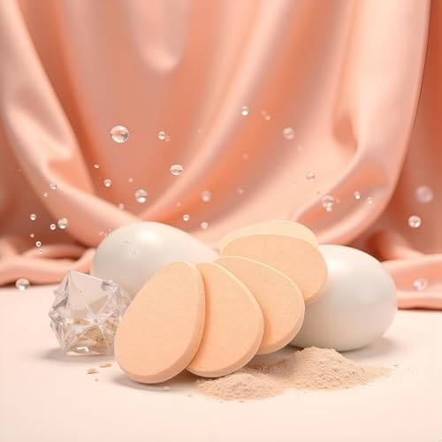 Fansoftiks 5Pcs Beige Makeup Sponge Blender Set for Flawless Foundation