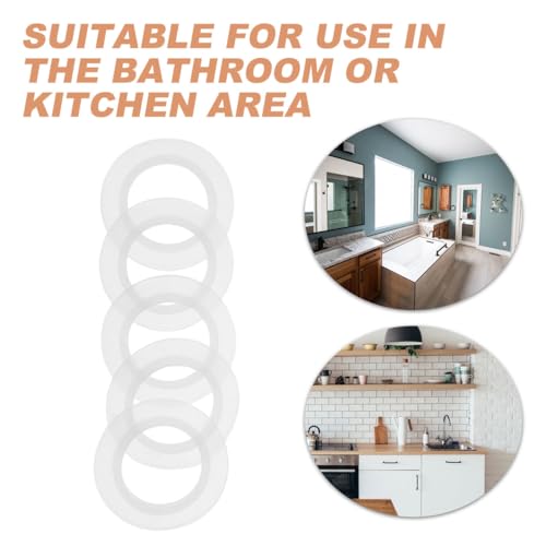 Hemobllo 10Pcs Silicone Bathtub Drain Plug Gaskets - Universal Sink Washers