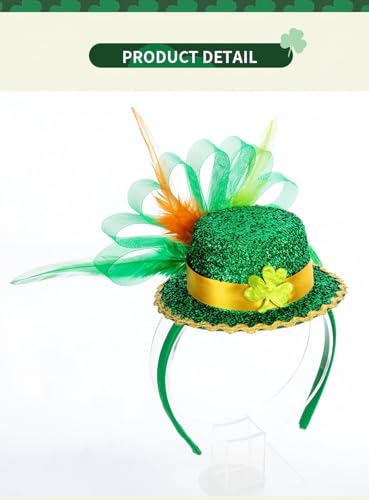 Green Top Hat Headband St. Patrick's Day Mini Irish Hat Costume Accessory