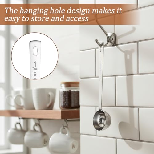 Jeffdad Stainless Steel 1 Tablespoon Measuring Spoon 15ml Coffee Scoop