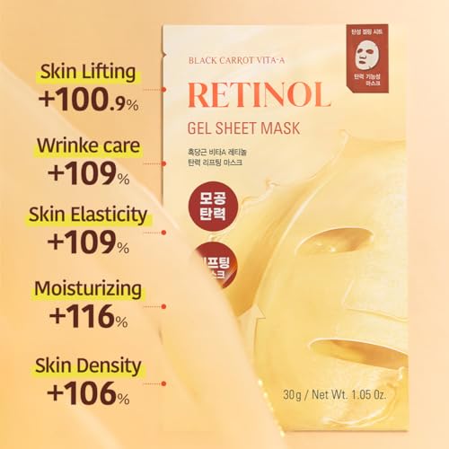 GOODAL Retinol & Black Carrot Gel Sheet Mask – Pore-Lifting & Hydrating