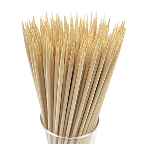 HOPELF 4" Natural Bamboo Skewers - Eco-Friendly Grilling & Party Use