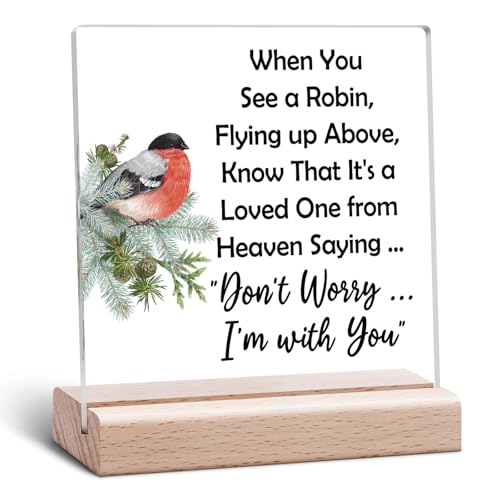 Memorial Acrylic Desk Sign – Sympathy Gift for Loss of Loved One