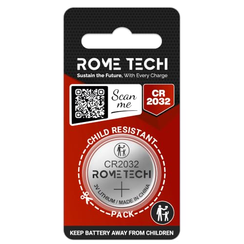 Rome Tech CR2032 Battery for Dyson Remote Controls - 1 Pack