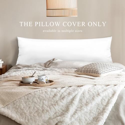 Custom Photo Pillowcase - Solid White / 20x54 Inches - Personalized Gift & Home Decor