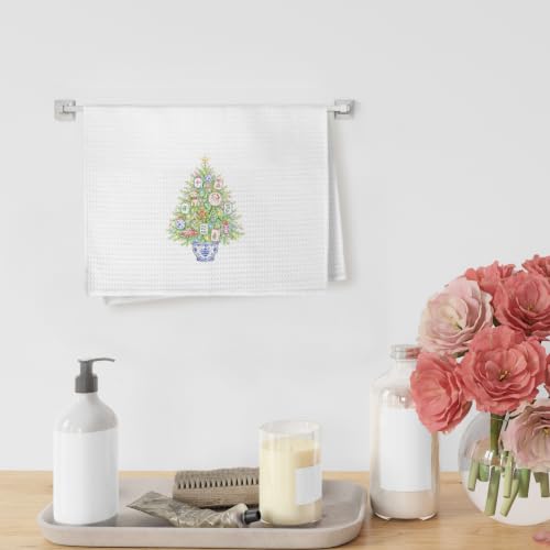 Mahjong Christmas Tree Kitchen Towels Set of 4 - Mahjong_2