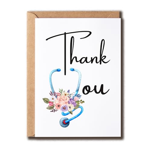 Thank You Card for Nurses and Doctors - 5x7 Premium Card
