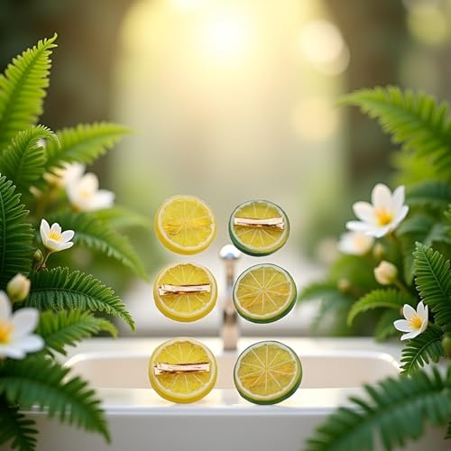 Lemon Hair Clips 6Pcs Cute Fruit Hair Barrettes for Kids and Toddlers
