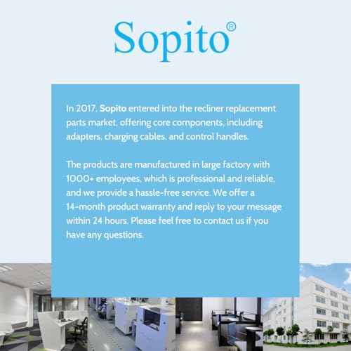 Sopito 6ft Y Splitter Power Cord for Electric Recliner and Lift Chair Motors