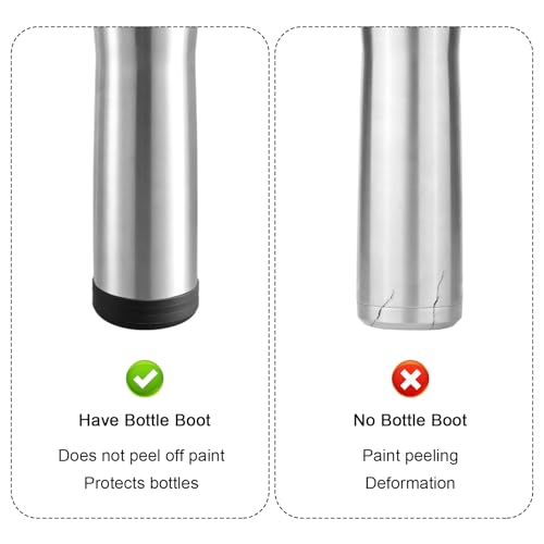 2pcs Silicone Water Bottle Boot for Contigo Ashland Chill 24oz, Protective Water Bottle Bottom Sleeve for Bottle Protection Accessories