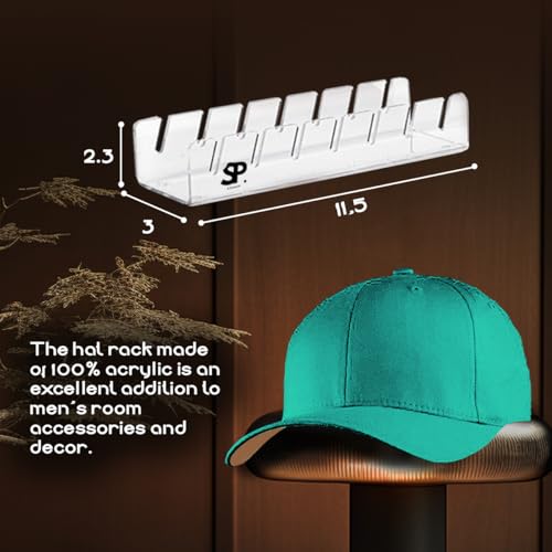 Clear Acrylic Hat Stand Organizer for Baseball Caps - 2 Pack