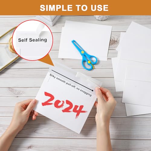 Silunkia 20 Packs White Blank Note Cards & Envelopes 5x7