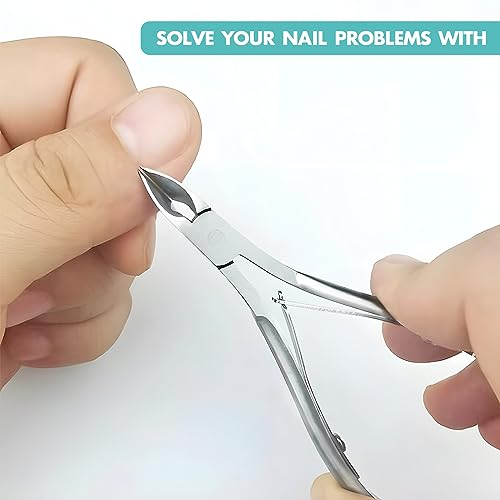 Kootinn 2-Pack Stainless Steel Cuticle Trimmer Professional Nippers
