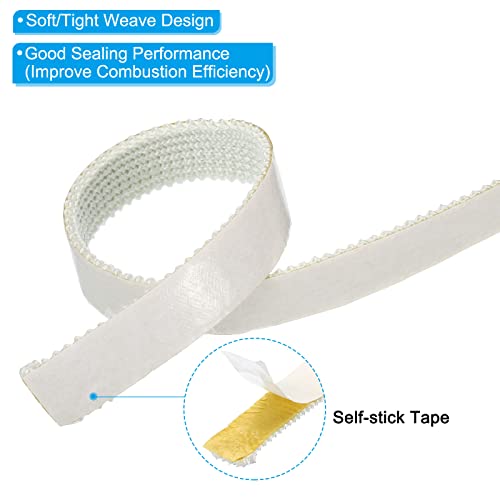 PATIKIL 3/4" x 1/8" x 73" Fiberglass Wood Stove Gasket Seal