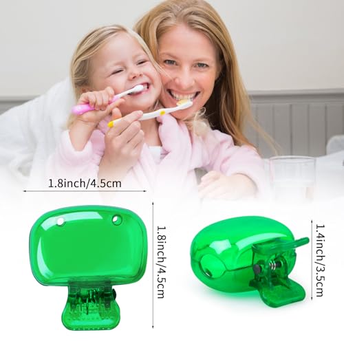 Fowecelt 5 Pack Travel Toothbrush Head Covers - Plastic Protector Caps