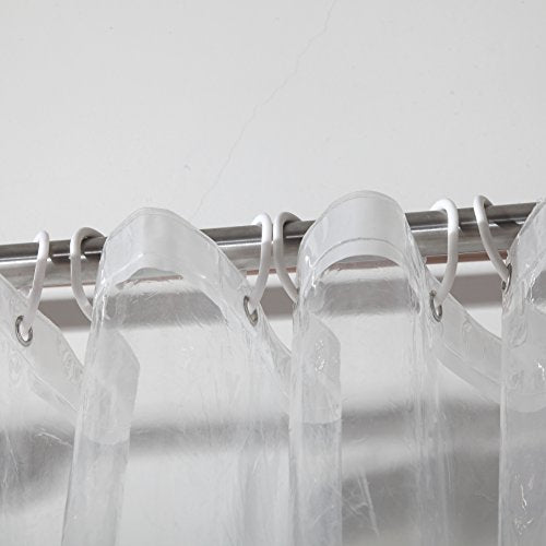 Ghooss PEVA Shower Curtain Liners (Pack of 2) - 72" x 72" Clear