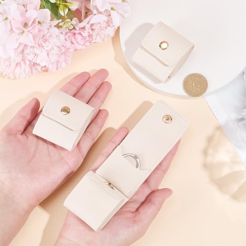 Mini Travel Jewelry Case - 4 Pocket PU Leather Organizer