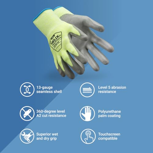 HexArmor Helix 1082 Cut-Resistant Hi-Vis Safety Gloves