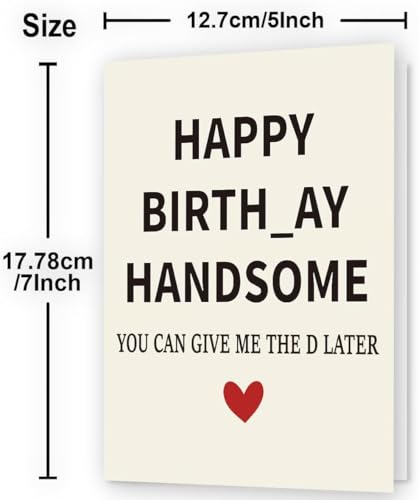 Funny Birthday Card for Husband - Unique Gift from Wife