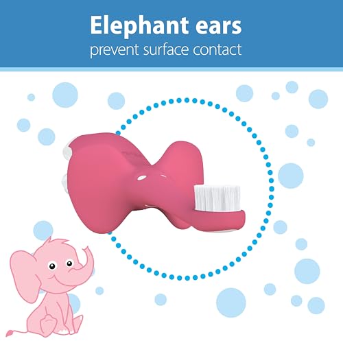 Dr. Brown's Pink Elephant Toothbrush for 0-3 Years - 1 Count