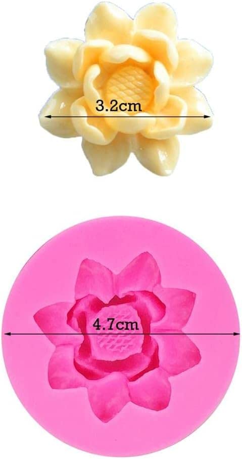 3D Flower Lotus Silicone Mold for Cake Toppers & Crafts