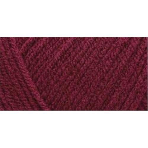 Red Heart Comfort Yarn Claret - Size 4 Medium Worsted Acrylic for Knitting & Crocheting - 867 Yards, USA Made, 4 Pack