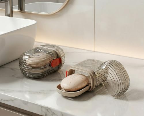 Rhino Roam Portable Travel Soap Dish with Drainage and Airtight Seal