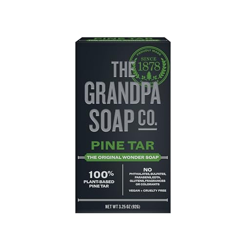 Grandpa's Pine Tar Soap - Medium Size 3.25 oz Natural Bar Soap