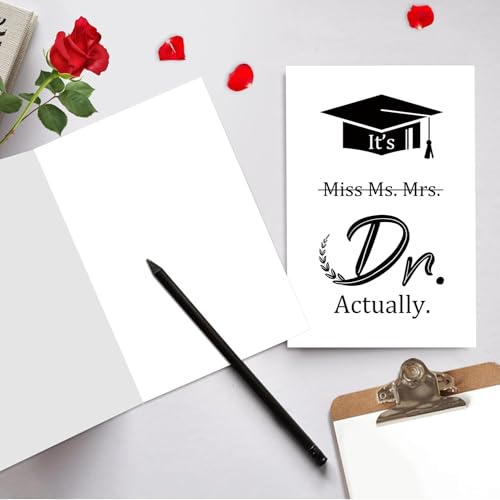 Funny Doctor Graduation Card for Her - PhD Congrats Gift