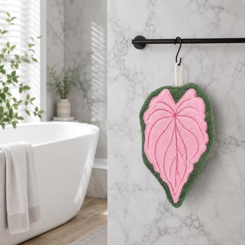 Leaf Shaped Hand Towels - Absorbent Kitchen & Bathroom Towels