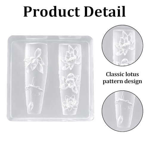 Panthra 3D Silicone Flower Nail Mold for Gel Resin DIY Art