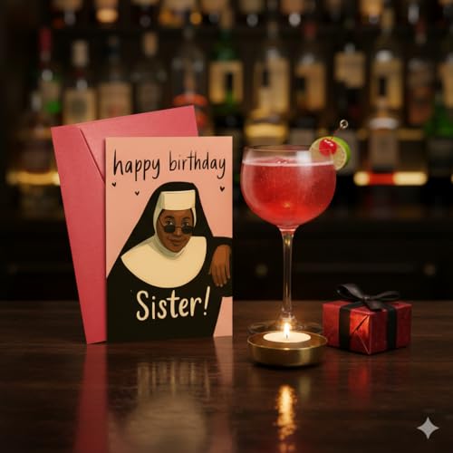 Christian Sister Birthday Card with Red Envelope & Blessing