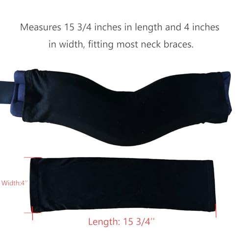 2 Pack Neck Brace Cover Sleeve - Comfortable, Breathable & Washable