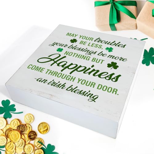 St. Patrick's Day Wooden Decorative Sign - 5 Inch Rustic Decor