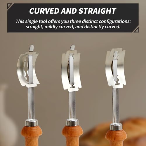 Bread Lame Scoring Tool with 10 Razor Blades for Artisan Baking