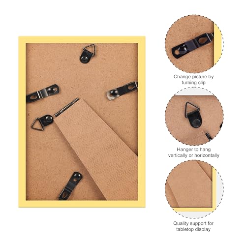 Giftgarden 3.5x5 Gold Picture Frame for Wall or Tabletop Display