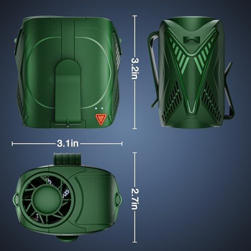 Rechargeable Wearable Waist Fan with 6 Speeds & 31H Battery Life