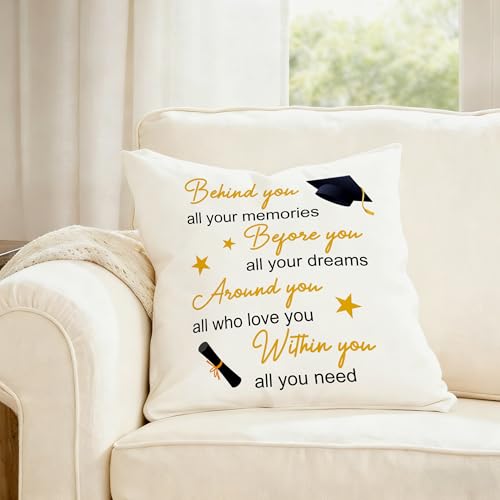 2026 Graduation Gift Pillow Cover for Women | 18x18 Inch