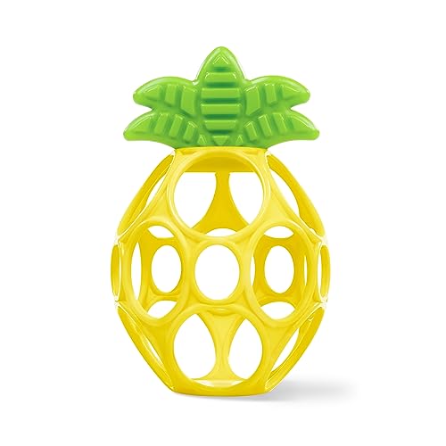 Bright Starts Oball Pineapple Teether Toy for Infants - BPA Free