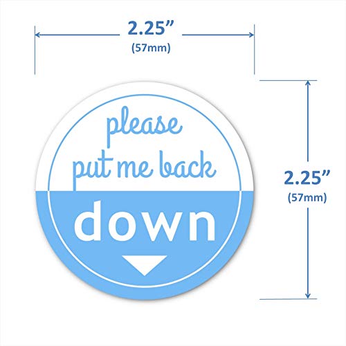 Put Me Down Toilet Seat Reminder Sticker - Heavy Duty Vinyl Decal