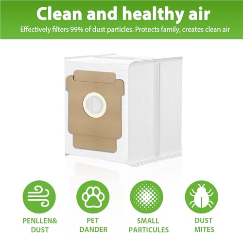 KGC 10-Pack Eco-Friendly Dust Bags for Roomba 405 | 2.8L Capacity, Leak-Proof Filtration